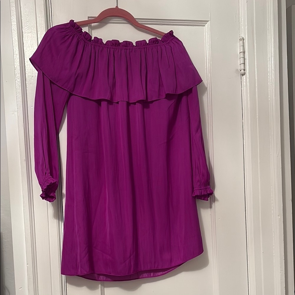 Lilly Pulitzer Purple Off-Shoulder Dress